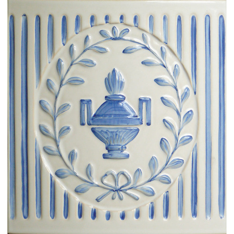 K 58 Vase · blau dekoriert Bild: K 58 Vase · blau dekoriert